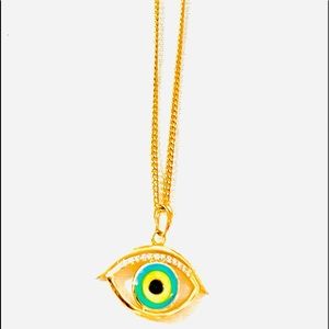 Evil Eye Pendant and Chain Fashion Jewelry